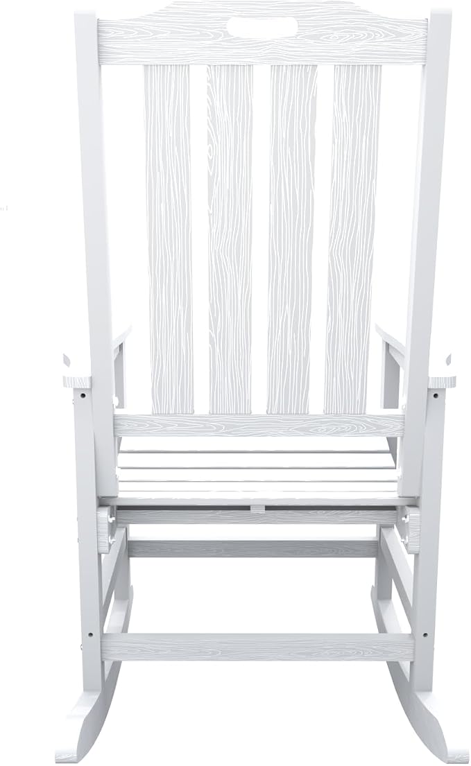 THOEOE Outdoor Rocking Chairs Set of 4, Oversized Patio Rocking Chair | HDPE - Image 10