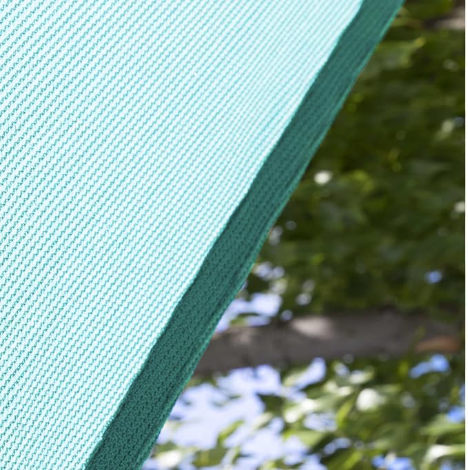 Amgo Custom Size 10' x 14' Turquoise Rectangle Square Sun Shade Sail UPF50+ - Image 9