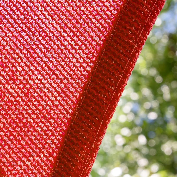 Amgo Custom Size 21' x 22' Red Rectangle Square Sun Shade Sail UPF50+ AGTAPR0810 - Image 9