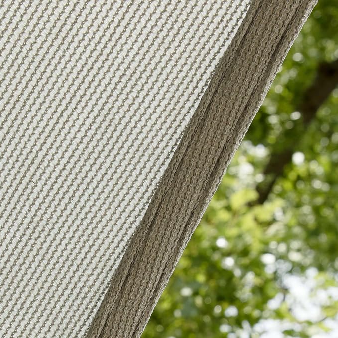 Amgo Custom Size 14' x 24' Grey Rectangle Square Sun Shade Sail UPF50+ - Image 9