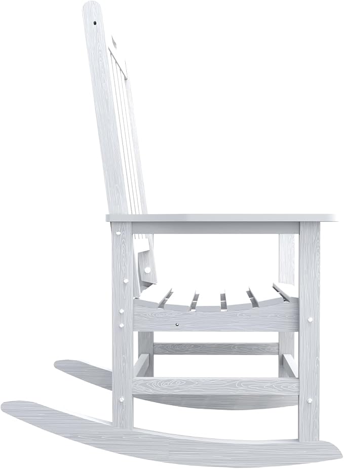 THOEOE Outdoor Rocking Chairs, Oversized Patio Rocking Chair | HDPE Outdoor - Image 9