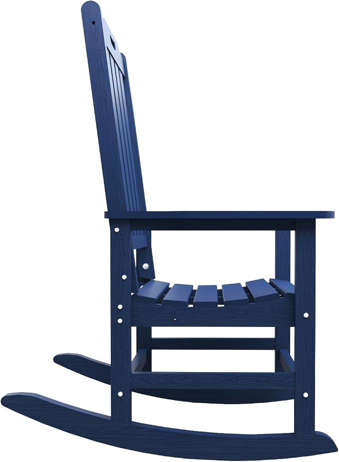 THOEOE Outdoor Rocking Chairs, Oversized Patio Rocking Chair | HDPE Outdoor - Image 9