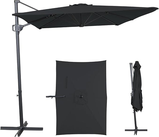 10FT Outdoor Offset Umbrella, Cantilever Patio Umbrella by AEOutdoorUSA