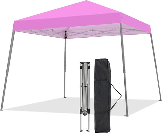 10x10FT Slant Leg Pop Up Canopy Tent, Portable Outdoor Shelter | 10x10FT Base by Oneofics