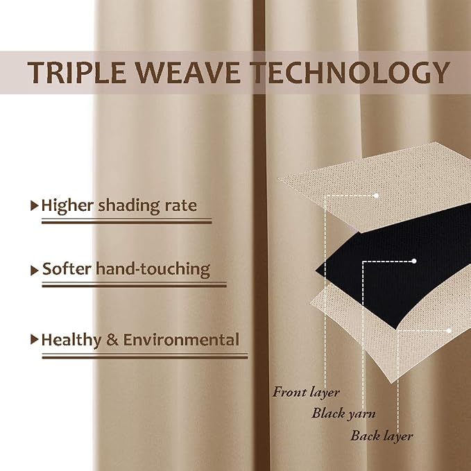 NICETOWN Outdoor Curtain for Patio Waterproof & Windproof, Thermal Insulated - Image 4