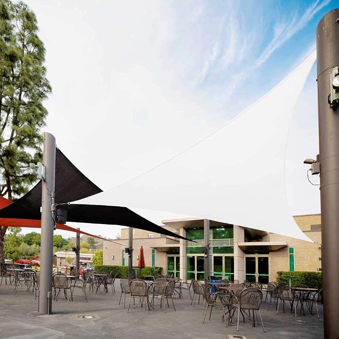 Royal Shade 21' x 21' x 21' White Triangle Sun Shade Sail Order to Make RTAPT8 by RoyalShade