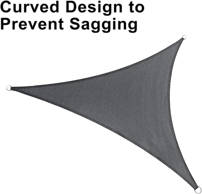 LOVE STORY 14' x 14' x 14' Triangle Sun Shade Sail - Image 6