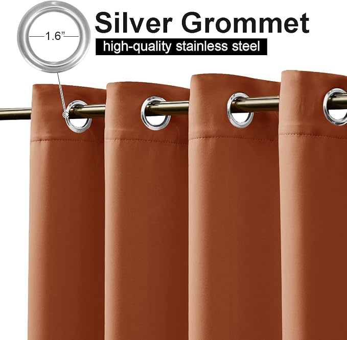 NICETOWN Outdoor Curtains Waterproof & Windproof, Thermal Insulated Top and - Image 3