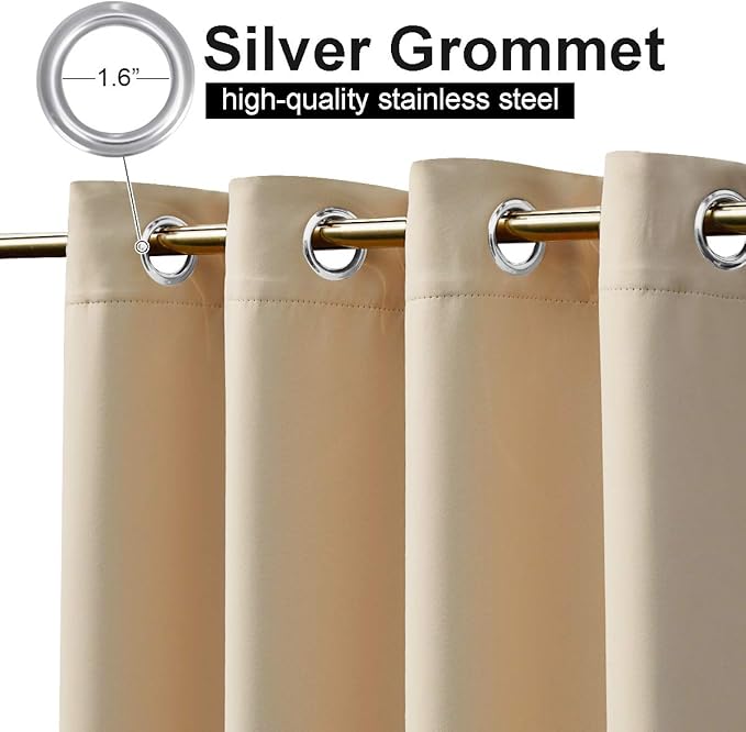 NICETOWN Outdoor Curtain for Patio Waterproof & Windproof, Thermal Insulated - Image 2