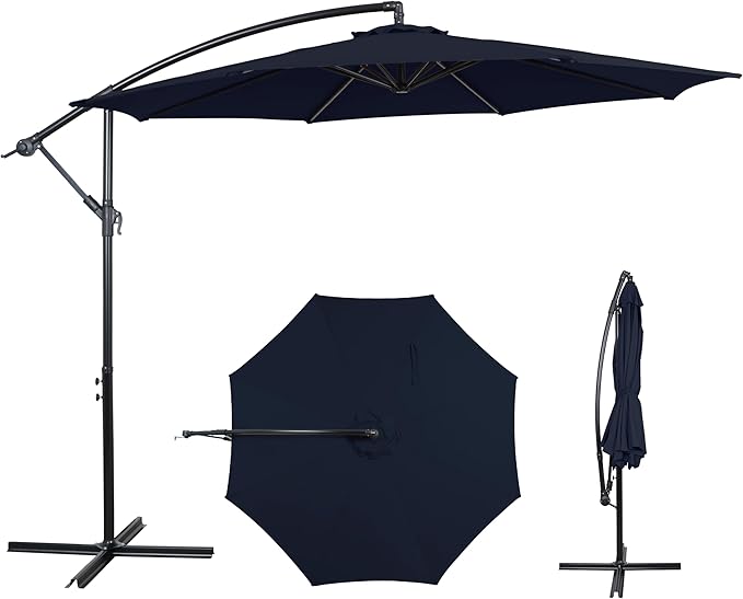 10FT Outdoor Offset Umbrella, Cantilever Patio Umbrella by AEOutdoorUSA