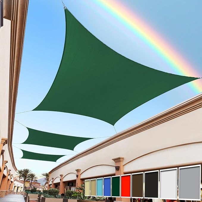 Royal Shade 10' x 14' Green Rectangle Square Sun Shade Sail Order to Make by RoyalShade