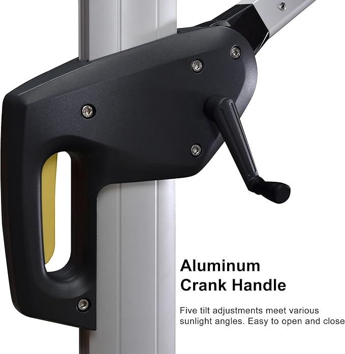 PURPLE LEAFCantilever Patio Umbrellas 12' x 12' Large Double Top, 3-Yr - Image 6