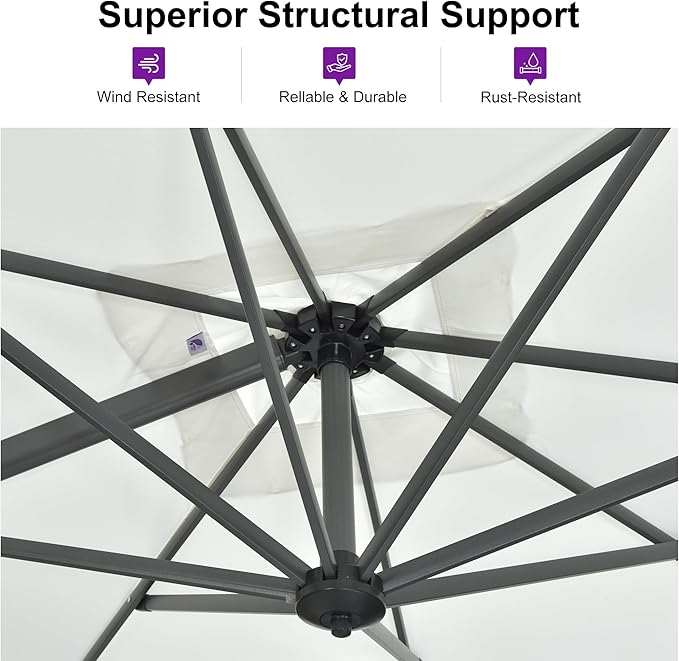 PURPLE LEAF Outdoor Umbrella - Image 3