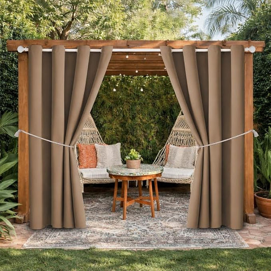 Waterproof Outdoor Curtain W52 x L63 by DivaenCamino