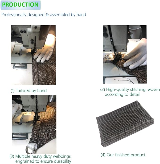 Eden's Decor Straight Flat-Edged Sun Shade Sail Rectangular 6' x 17' Wheat - Image 4