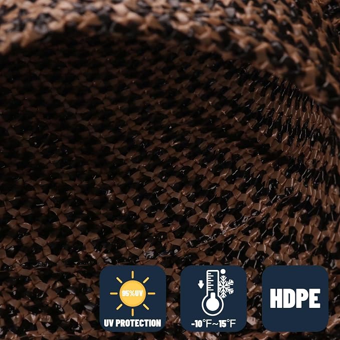 SUNNY GUARD Custom Size 20'x20'x28.3'Brown Sun Shade Sail Right Triangle UV - Image 4
