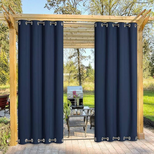 NICETOWN Gazebo Curtains Outdoor Waterproof & Windproof 95 inch Length by NICETOWN