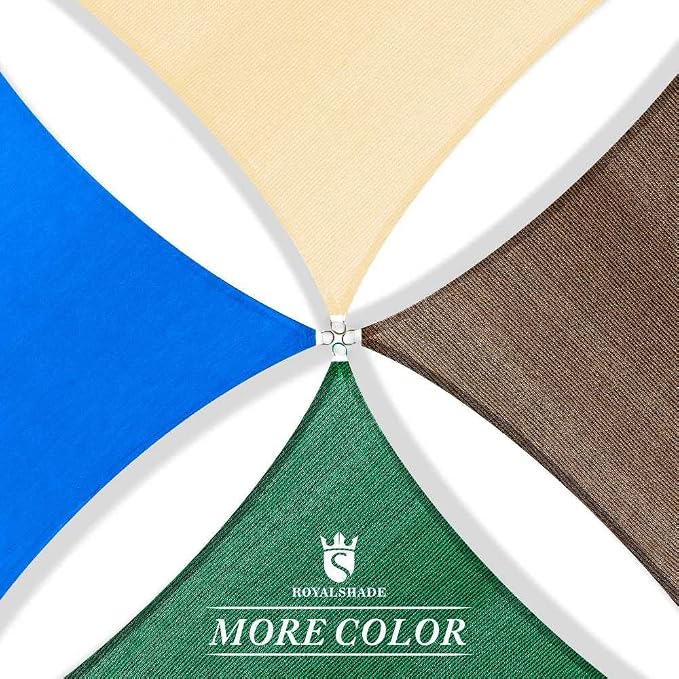 Royal Shade 1 4' x 1 4' Sand Beige Rectangle Sunshade Sail - Image 9