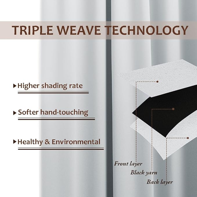 NICETOWN Patio Curtain for Outdoor Waterproof, Home Fashion Machine Washable - Image 5