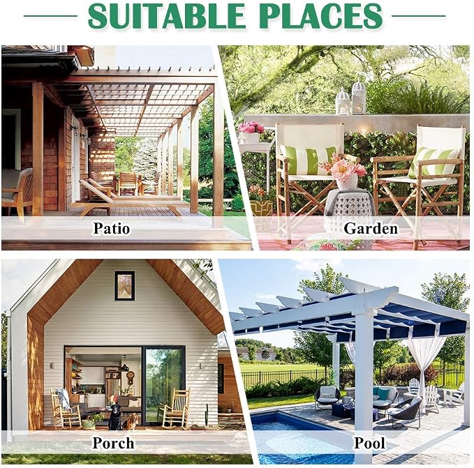 Waterproof Curtains for Patio W52 x L95 Inch Silver Grey, 1 Panel | Grommet - Image 4
