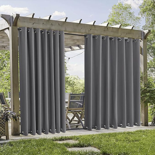 RYB HOME 2 Panels Outdoor Curtains by RYBHOME
