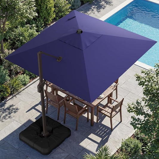 10x10FT Cantilever Outdoor Umbrella by ZLACUIU