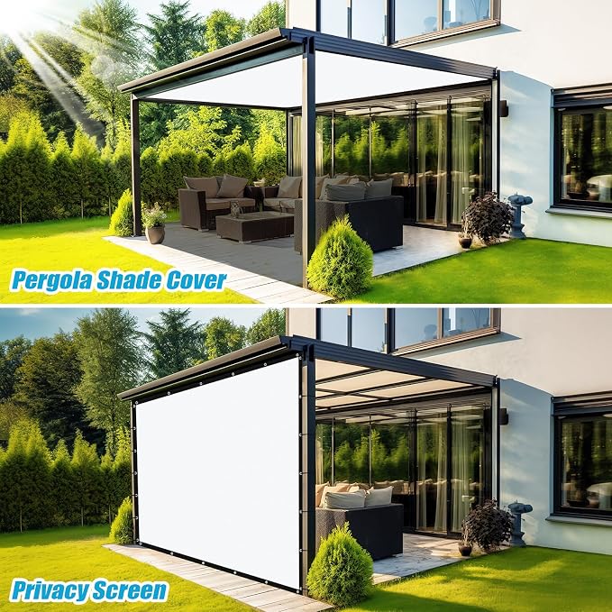 Amagenix 90% Pergola Shade Cover 12' X 14' Sun Shade Cloth - Image 4