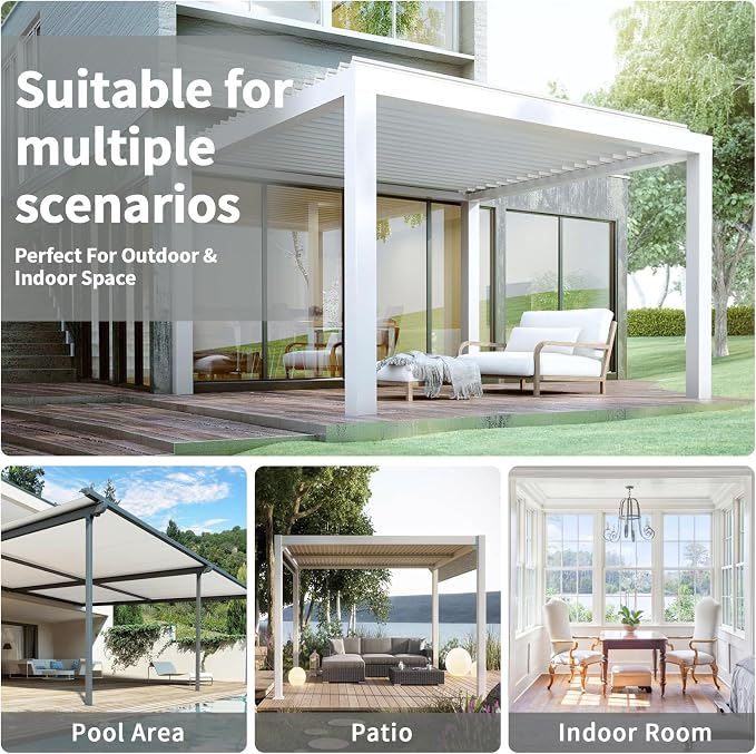 Easy-Going 100% Waterproof Outdoor Curtains 110x120 inch, Dark Grey | Windproof - Image 6