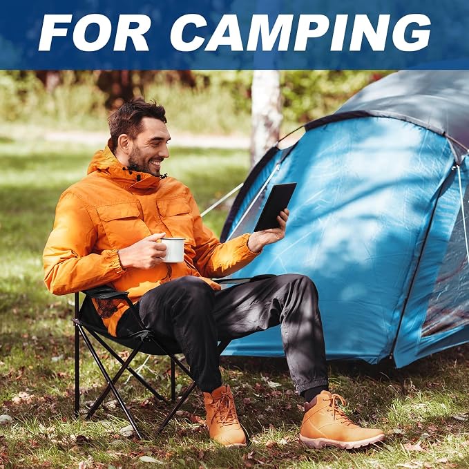 WEIDIORME 2 Pack Lightweight Camping Chairs - Image 6