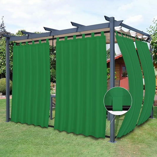Easy-Going Outdoor Patio Curtains 2 Panels, 54x120 inch, Porch and Pergola by Easy-Going