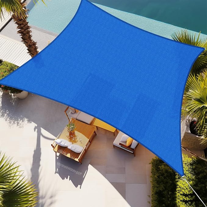 Shade&Beyond 15'x16' Sun Shade Sail Canopy Rectangle, UV Block Breathable by ShadeBeyond