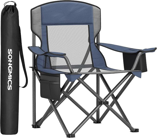 SONGMICS Camping Chair, Folding Oversized Chair, Comfortable and Heavy-Duty by Unknown