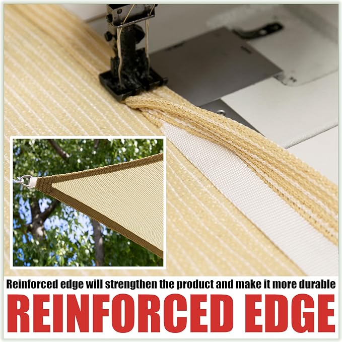 Royal Shade 14' x 22' Custom Size Gray Rectangle Sunshade Sail - Image 3