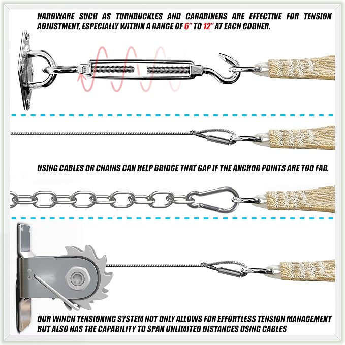 Colourtree CTAPR1220 Custom Size 7' x 20' Black Sun Shade Sail Canopy UV Block - Image 7