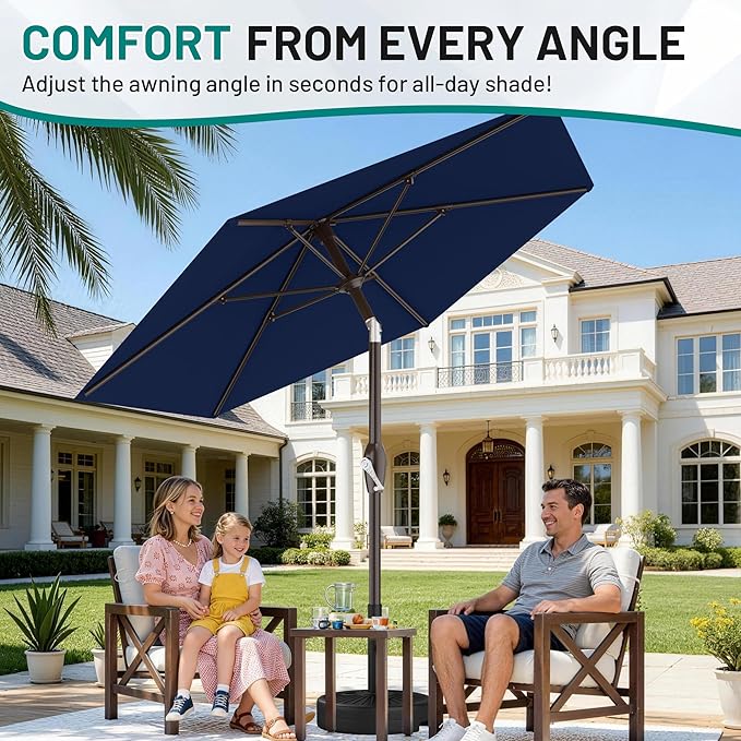 7.5FT Patio Umbrella Table Market Umbrella - Image 4