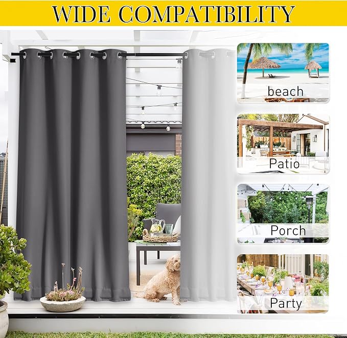 NICETOWN Windproof Outdoor Curtains - Image 6
