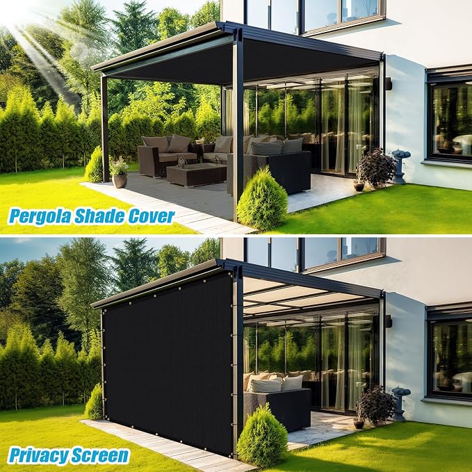 Amagenix 90% Shade Fabric 14'X 19' Black Sun Shade Cloth - Image 5