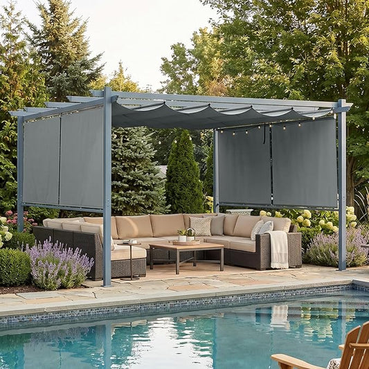 10 x 12 ft Outdoor Pergola by Aoodor