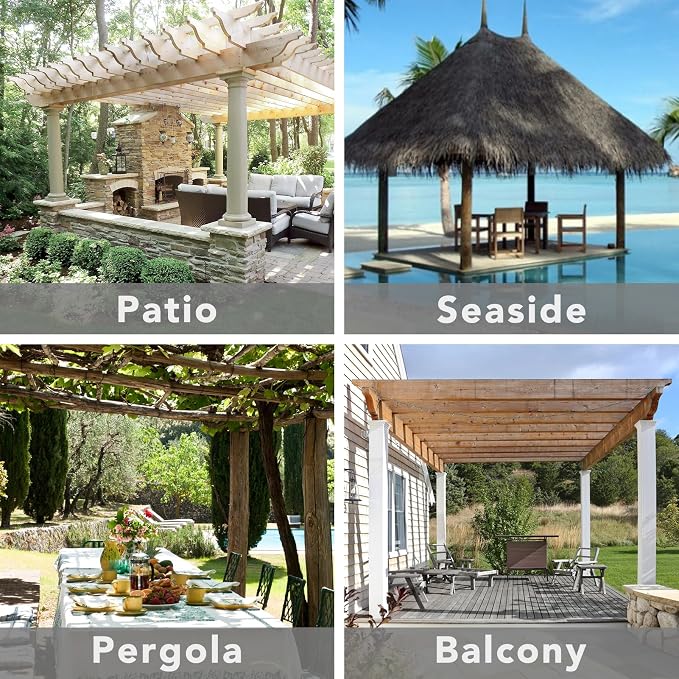 Easy-Going Outdoor Patio Curtains 2 Panels, 110x96 inch, Porch and Pergola - Image 7