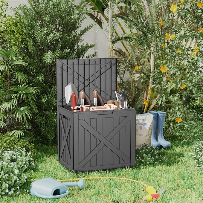 32 Gallon X Patten Outdoor Storage Box Weather Resistant UV Protection - Image 4