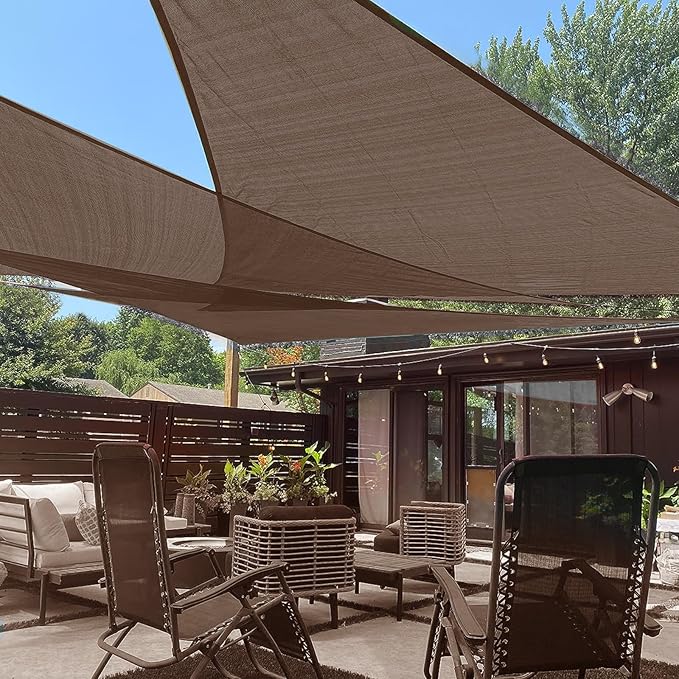 LOVE STORY Custom Size 8' x 11' x 13.6' Sun Shade Sail by LOVESTORY