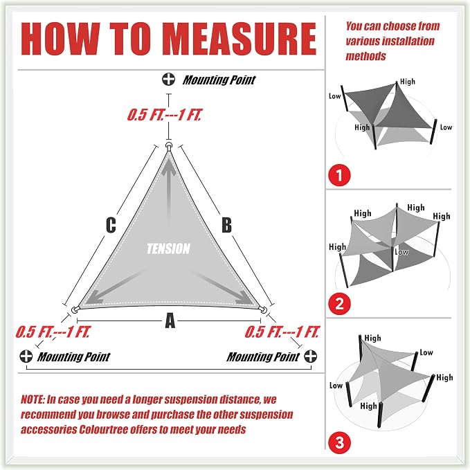 ColourTree CTAPRT16 Custom Size Order to Make 12' x 17' x 20.8' Turquoise Right - Image 6