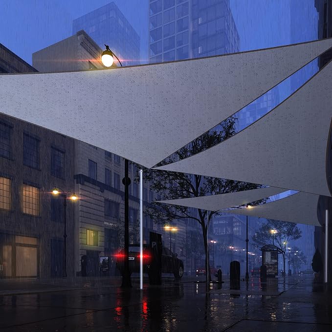 Royal Shade 13' x 16' x 20.6' Grey Triangle Waterproof Sun Shade Sail Order to - Image 7