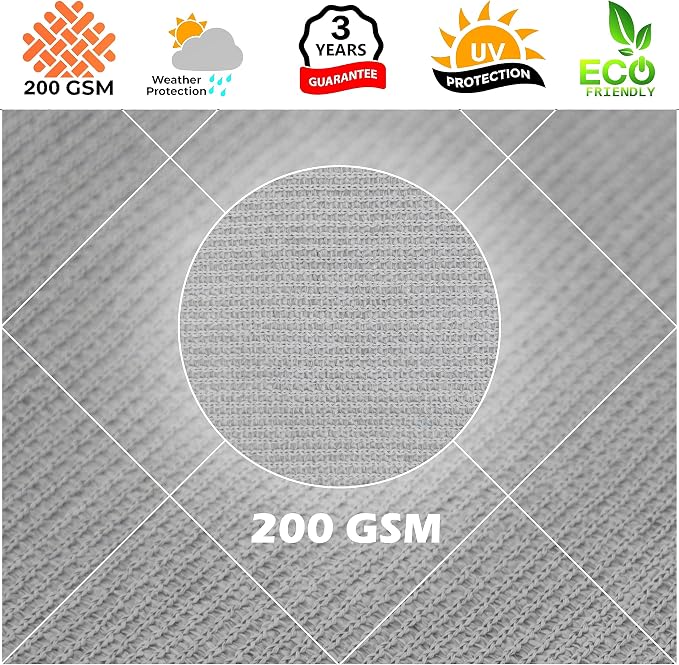 Royal Shade 9' x 14' Grey Rectangle Square Sun Shade Sail Order to Make - Image 8