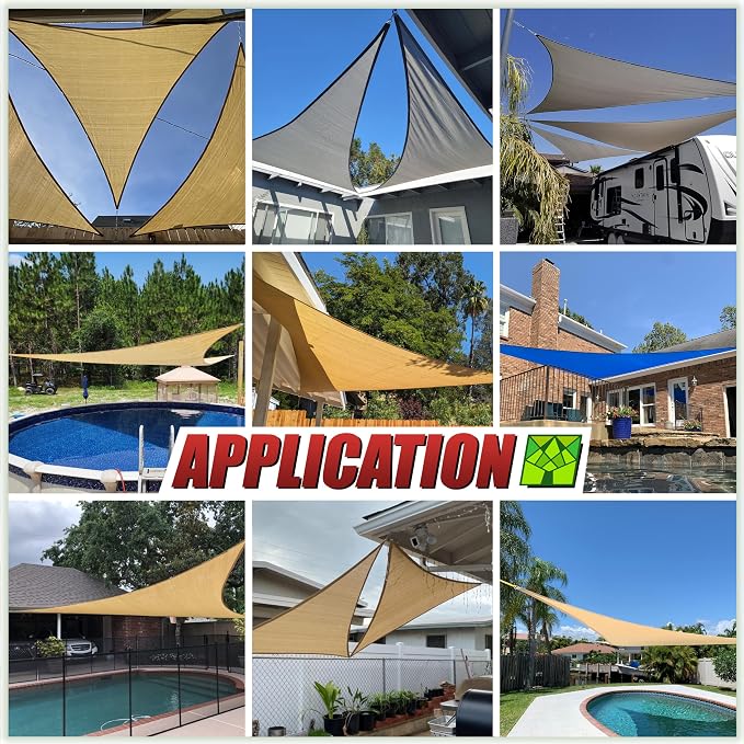 ColourTree CTSLT Custom Size Order to Make 12' x 17' x 20.8' Beige Right - Image 3