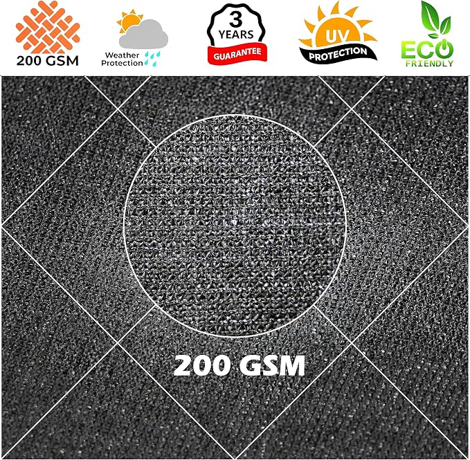 Royal Shade 10' x 18' x 20.6' Black Right Triangle Sun Shade Sail Order to Make - Image 8