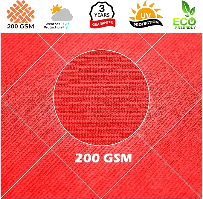 Royal Shade 13' x 17' Red Rectangle Square Sun Shade Sail Order to Make - Image 8
